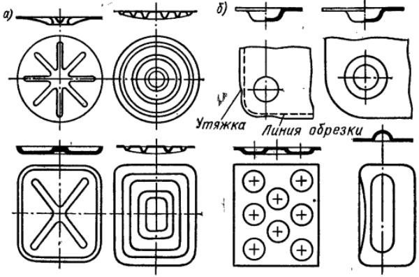 Примеры рельефной формовки