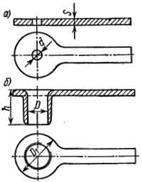 Отбортовка с утонением