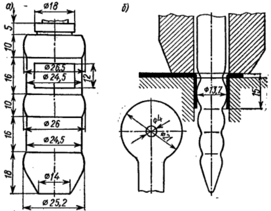 Пуансоны для отбортовки с утонением