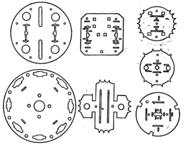 Слюдяные пластинки с точными размерами отверстий<br>