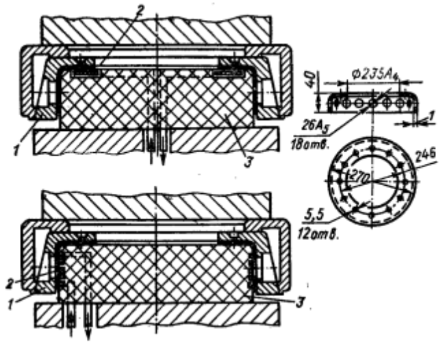 Примеры освоенных операций штамповки и индукторы к ним