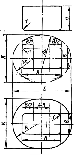 Форма заготовки при многооперацнонной вытяжке прямоугольных коробчатых деталей